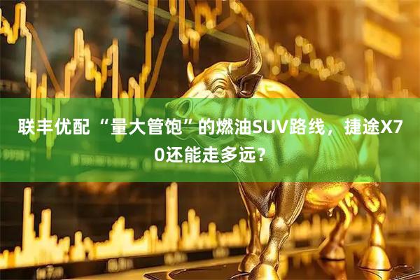 联丰优配 “量大管饱”的燃油SUV路线，捷途X70还能走多远？