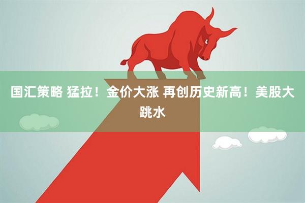 国汇策略 猛拉！金价大涨 再创历史新高！美股大跳水